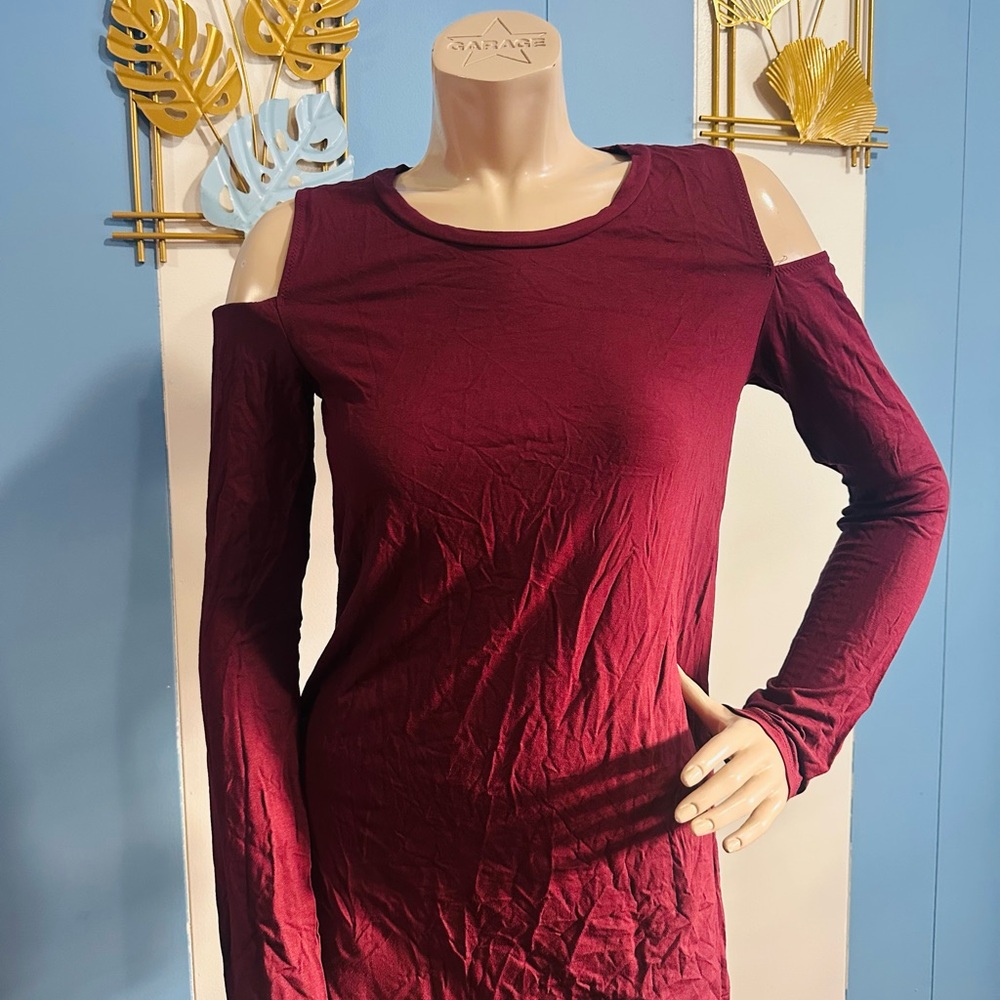 Elegant Burgundy Women's Top